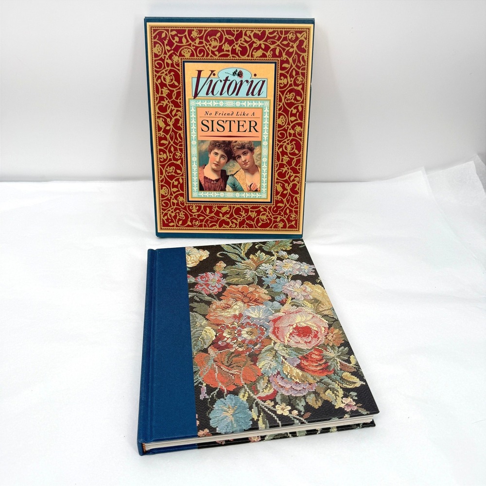 Victoria No Friend Like A Sister Floral Journal VTG Gift in Box Book Inscribed**